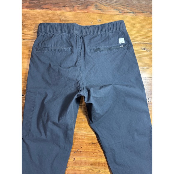 Vuori Womens Ripstop Slim Pant in Charcoal Midrise Drawstring Organic Cotton - Picture 13 of 13